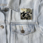 Badge Carré 5 Cm Un casque d'équipage de conduite entièrement assem (En situation)