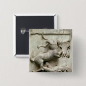 Badge Carré 5 Cm Un centaure triomphant d'un Lapith (Devant & derrière)