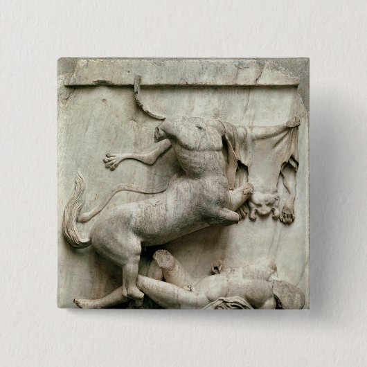 Badge Carré 5 Cm Un centaure triomphant d'un Lapith (Devant)
