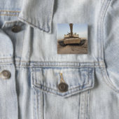 Badge Carré 5 Cm Un char de combat principal M-1A1 (En situation)