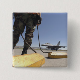 Badge Carré 5 Cm Un chef d'équipe de l'Armée de l'Air d'USA