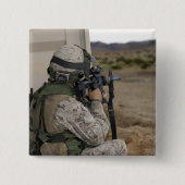 Badge Carré 5 Cm Un chef d'infanterie (Devant)