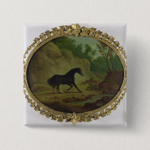 Badge Carré 5 Cm Un cheval effrayé par un serpent, 1792 (huile sur