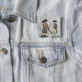 Badge Carré 5 Cm Un citoyen prêt à combattre et un citoyen (En situation)