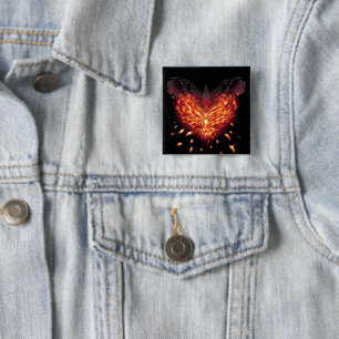 Badge Carré 5 Cm Un coeur renaît
