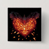 Badge Carré 5 Cm Un coeur renaît (Devant)