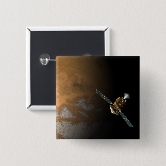 Badge Carré 5 Cm Un concept d'artiste (Devant & derrière)