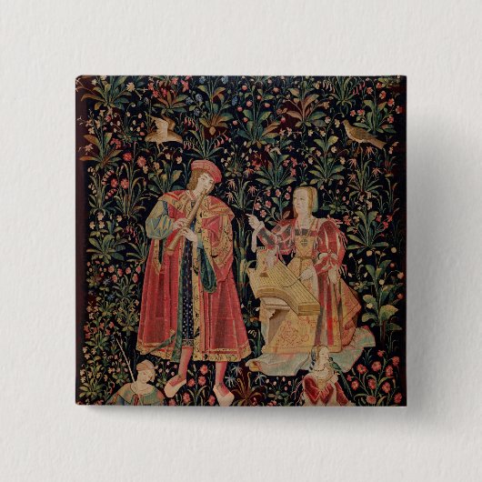 Badge Carré 5 Cm Un concert, atelier de la Loire (Devant)