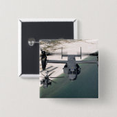 Badge Carré 5 Cm Un CV-22 Osprey et un MH-53 Pave Low (Devant & derrière)