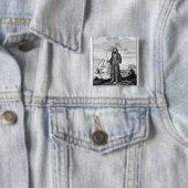 Badge Carré 5 Cm Un druide (En situation)