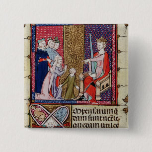 Badge Carré 5 Cm Un enfant et son apparaître de mère