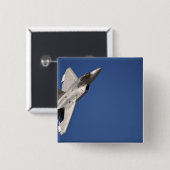 Badge Carré 5 Cm Un F-22 Raptor (Devant & derrière)