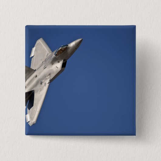 Badge Carré 5 Cm Un F-22 Raptor (Devant)