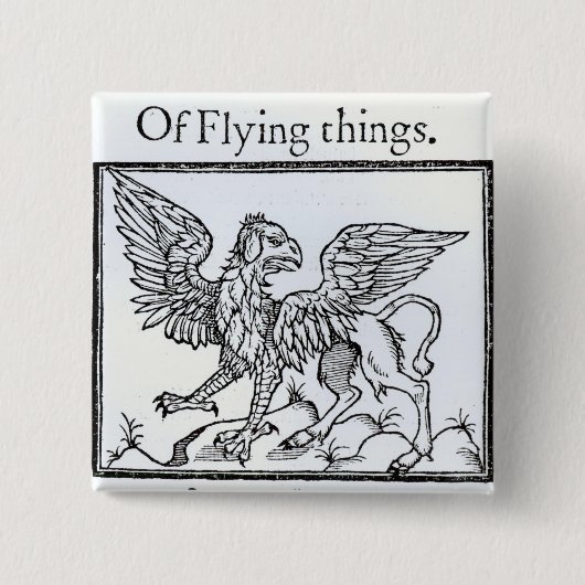 Badge Carré 5 Cm Un griffon (Devant)