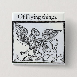 Badge Carré 5 Cm Un griffon