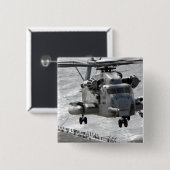 Badge Carré 5 Cm Un hélicoptère CH-53E Super Stallion (Devant & derrière)