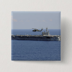 Badge Carré 5 Cm Un hélicoptère Seahawk MH-60S