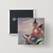 Badge Carré 5 Cm Un homme (Devant & derrière)