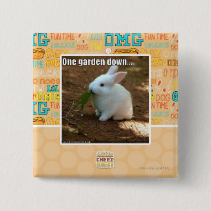 Badge Carré 5 Cm Un jardin Down�