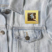 Badge Carré 5 Cm Un jardin Down� (En situation)