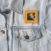 Badge Carré 5 Cm Un jardin Down� (En situation)