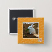 Badge Carré 5 Cm Un jardin Down� (Devant & derrière)