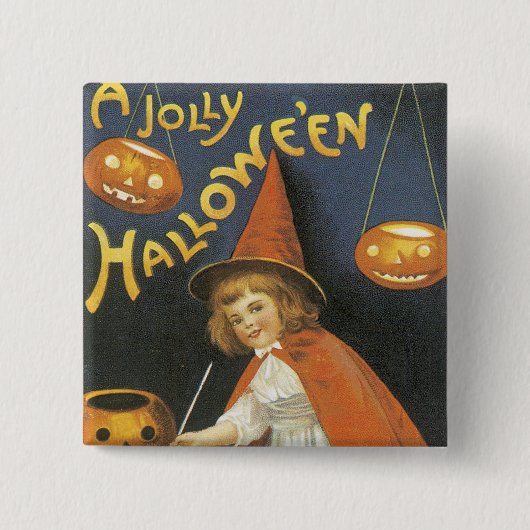 Badge Carré 5 Cm Un Jolley Halloween (Devant)