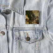 Badge Carré 5 Cm Un jour relativement clair (En situation)