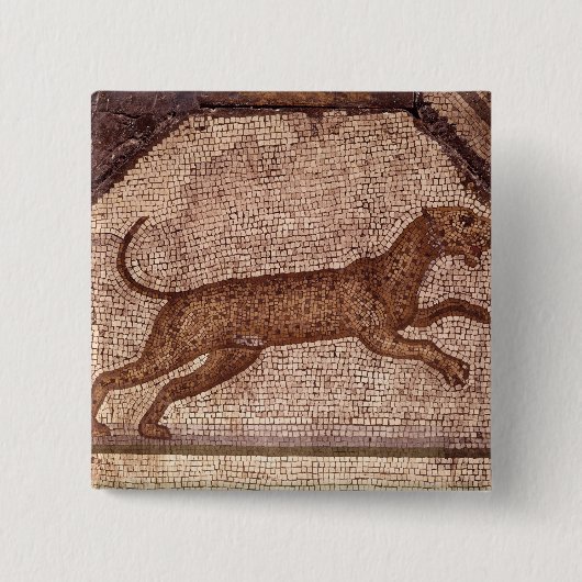 Badge Carré 5 Cm Un léopard (Devant)