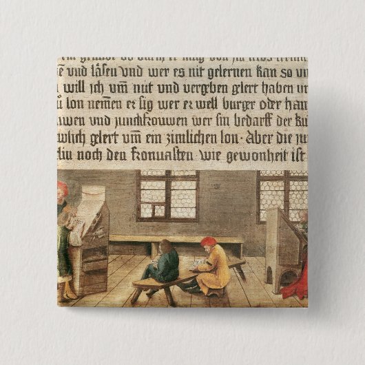 Badge Carré 5 Cm Un maître d'école (Devant)