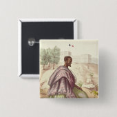 Badge Carré 5 Cm Un Marabout sénégalais (Devant & derrière)