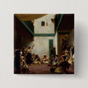 Badge Carré 5 Cm Un mariage juif au Maroc, 1841