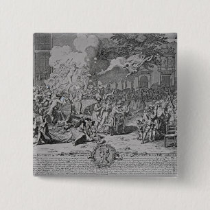 Badge Carré 5 Cm Un monument consacré à la postérité, 1720