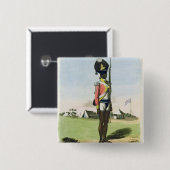 Badge Carré 5 Cm Un Naigue du bataillon de Bombay, plaquent 28 de (Devant & derrière)