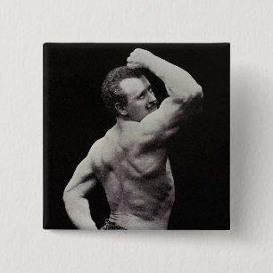 Badge Carré 5 Cm Un nouvel article de StrongMen Eugen Sandow Bodybu