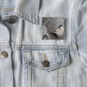 Badge Carré 5 Cm Un panache riche en cendres monte (En situation)