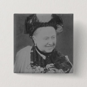 Badge Carré 5 Cm Un portrait de jubilé de la Reine Victoria