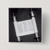 Badge Carré 5 Cm Un rouleau hébreu (Devant)