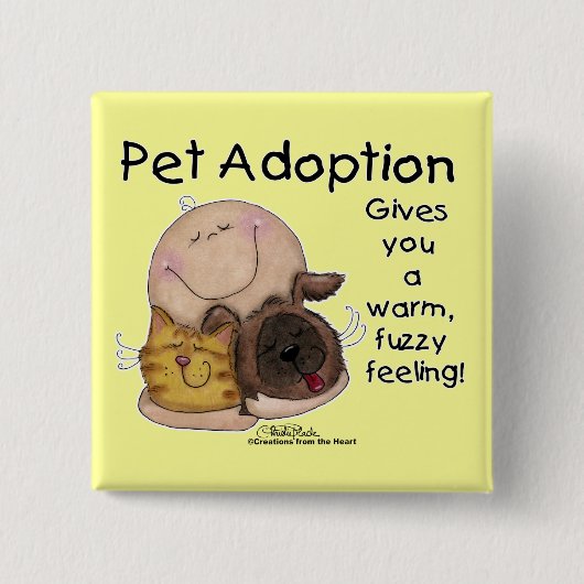 Badge Carré 5 Cm Un Sentiment Chaud Et Fou ! (Devant)