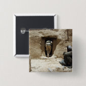 Badge Carré 5 Cm Un soldat de la Garde nationale (Devant & derrière)