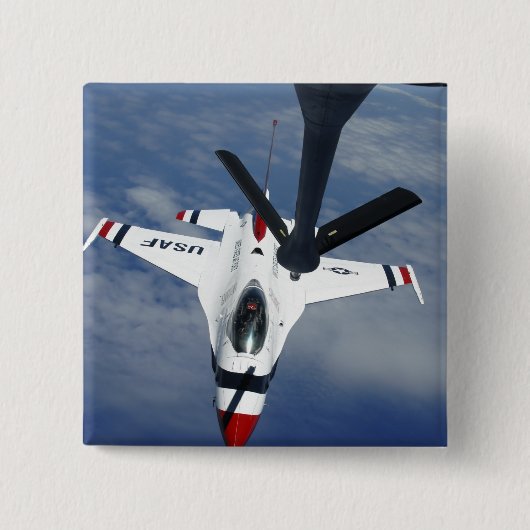 Badge Carré 5 Cm Un Stratotanker Altus KC-135 (Devant)