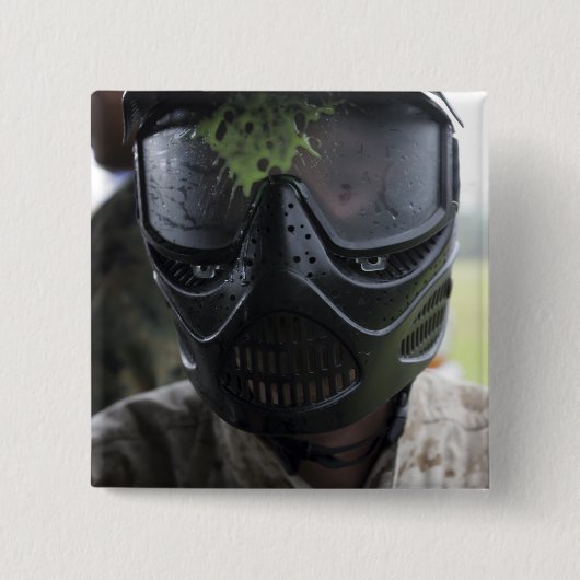 Badge Carré 5 Cm Un tour de paintball (Devant)