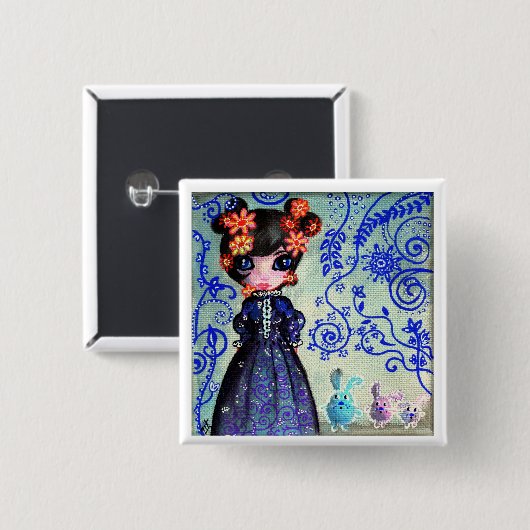 Badge Carré 5 Cm undefined (Devant & derrière)