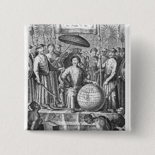 Badge Carré 5 Cm Une ambassade d'Est-Inde