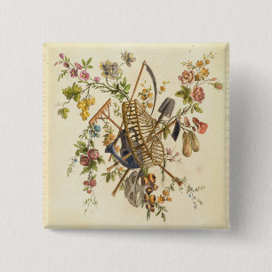 Badge Carré 5 Cm Une conception de textile de jardin, 'de l'ONU