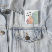 Badge Carré 5 Cm Une diversité multiculturelle plus forte (En situation)