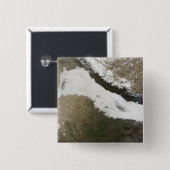 Badge Carré 5 Cm Une épaisse rive de nuages bas (Devant & derrière)