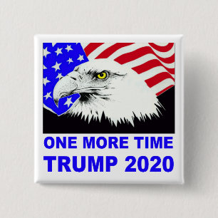Badge Carré 5 Cm Une fois de plus bouton de l'atout 2020