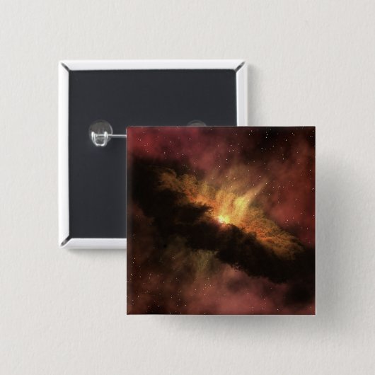 Badge Carré 5 Cm Une jeune étoile (Devant & derrière)