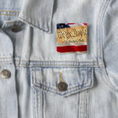 Badge Carré 5 Cm Une nation sous Dieu (En situation)